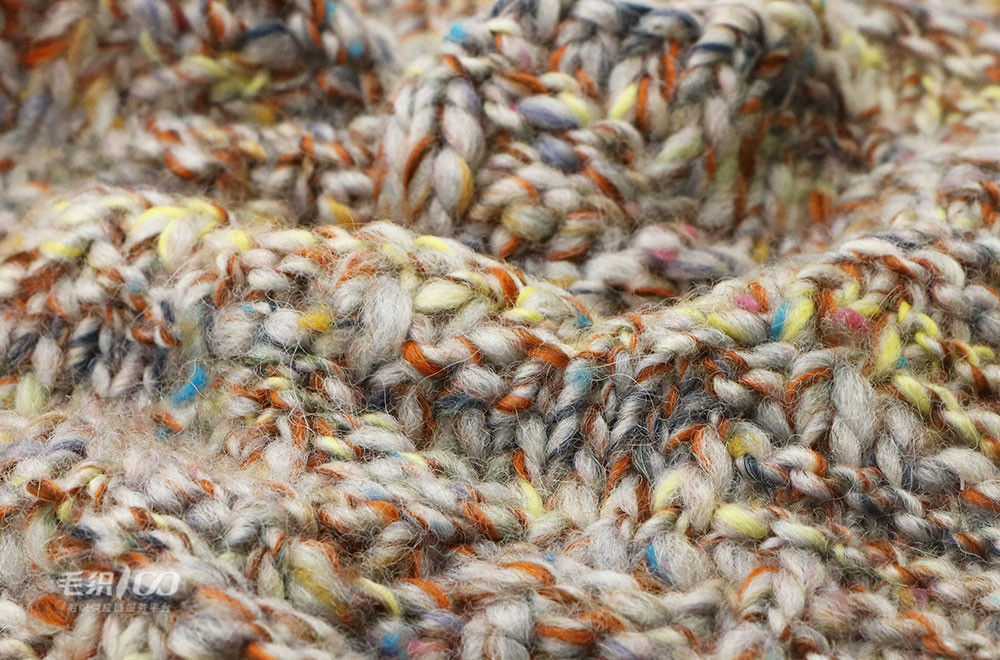 Breathable Durable Dyed Polyester Yarn , 1/1.5NM Washable Space Dye Wool